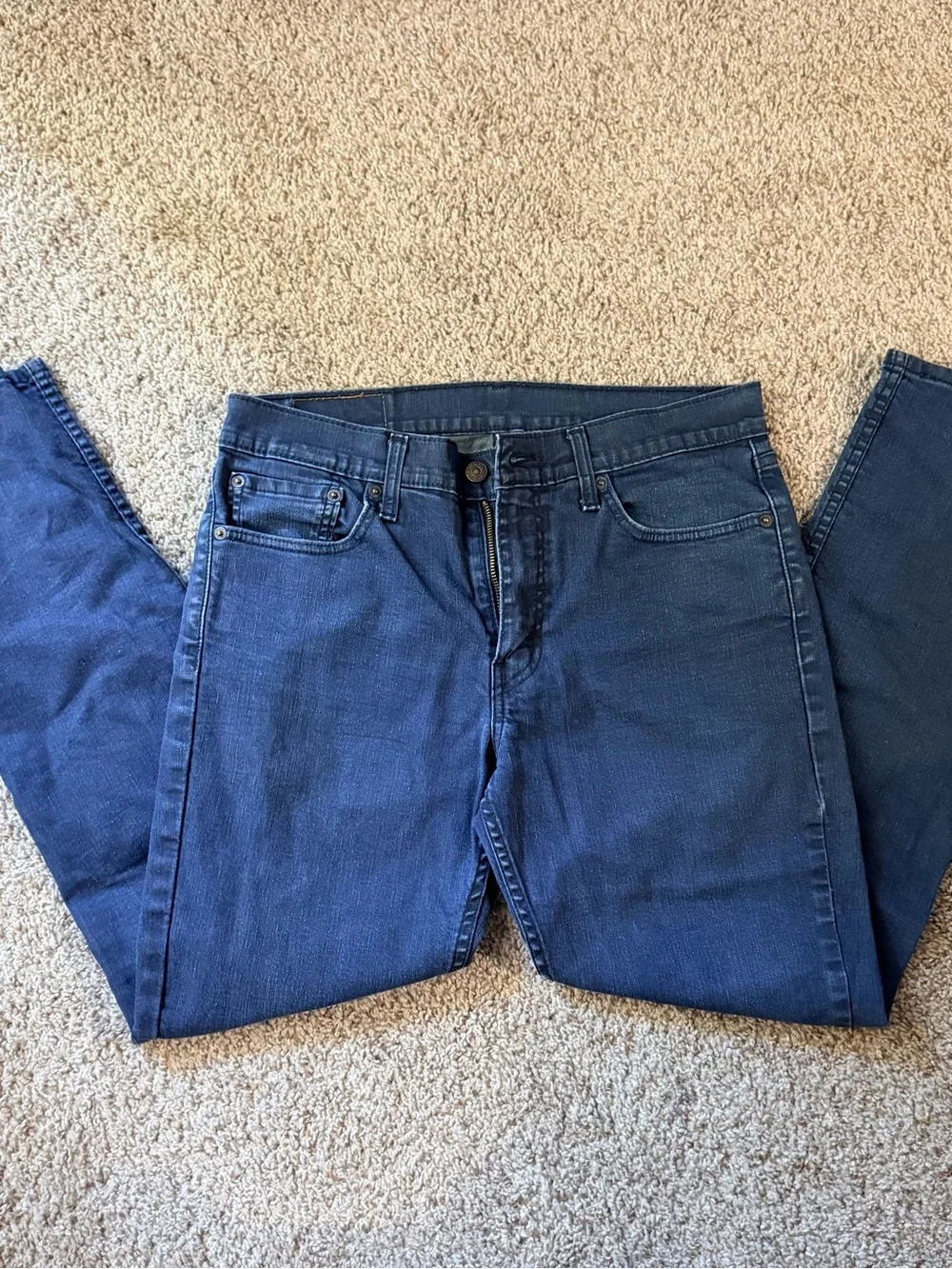 Levi's Men's Skinny Jeans in Dark Blue Denim